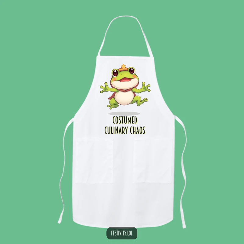 Funny Frog Costume Apron: Cook with a Leap of Enthusiasm