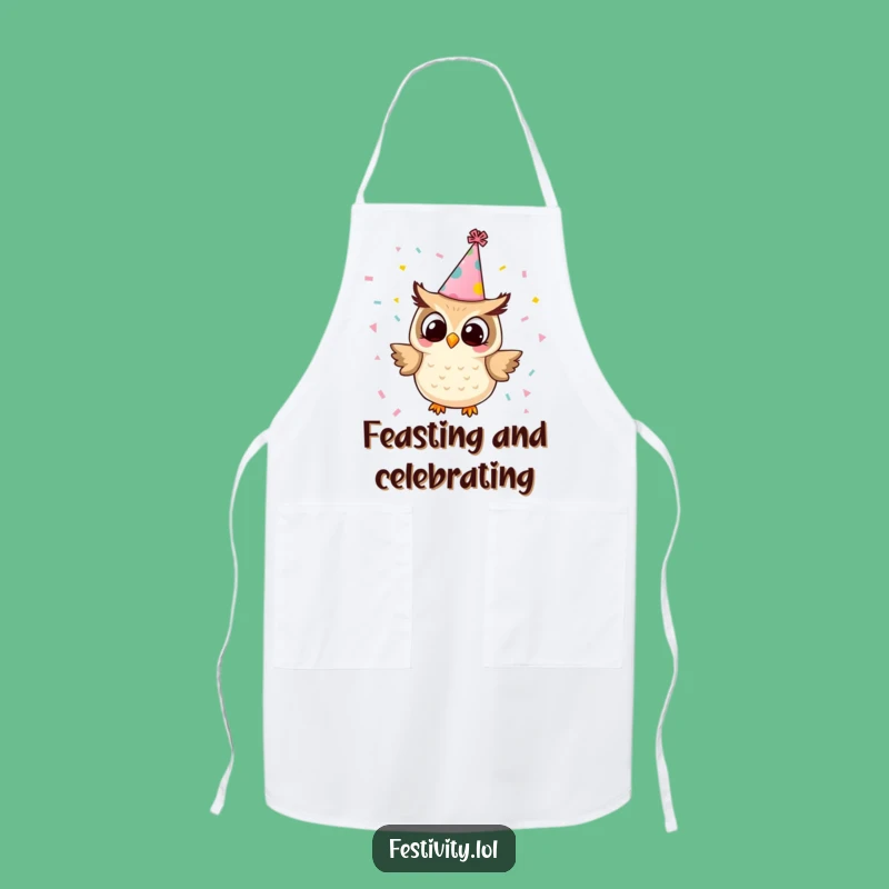 Funny Owl Party Apron: Cook Up Some Fun with This Hilarious and Festive Kitchen Accessory