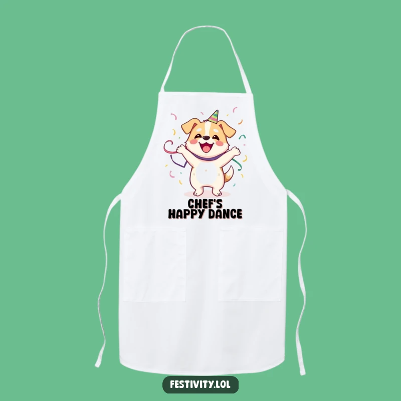 Funny Dog Dance Apron: Cook Up Smiles with Canine Charm