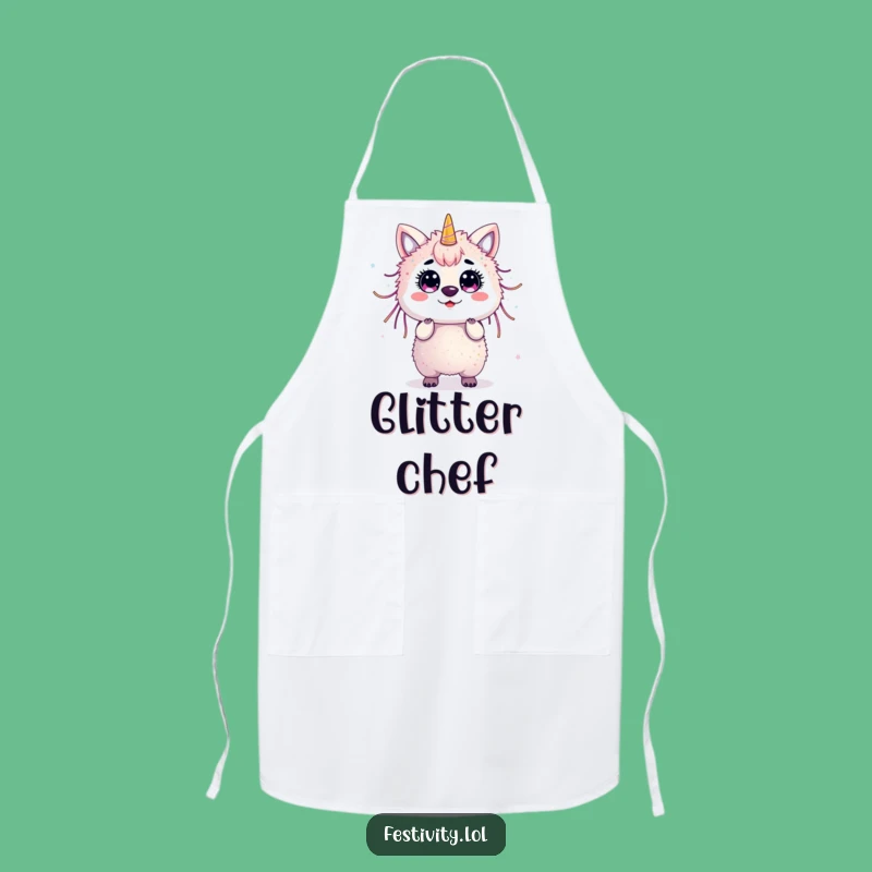 Funny Glitter Animal Apron - Party Ready Style - Kitchen Fun