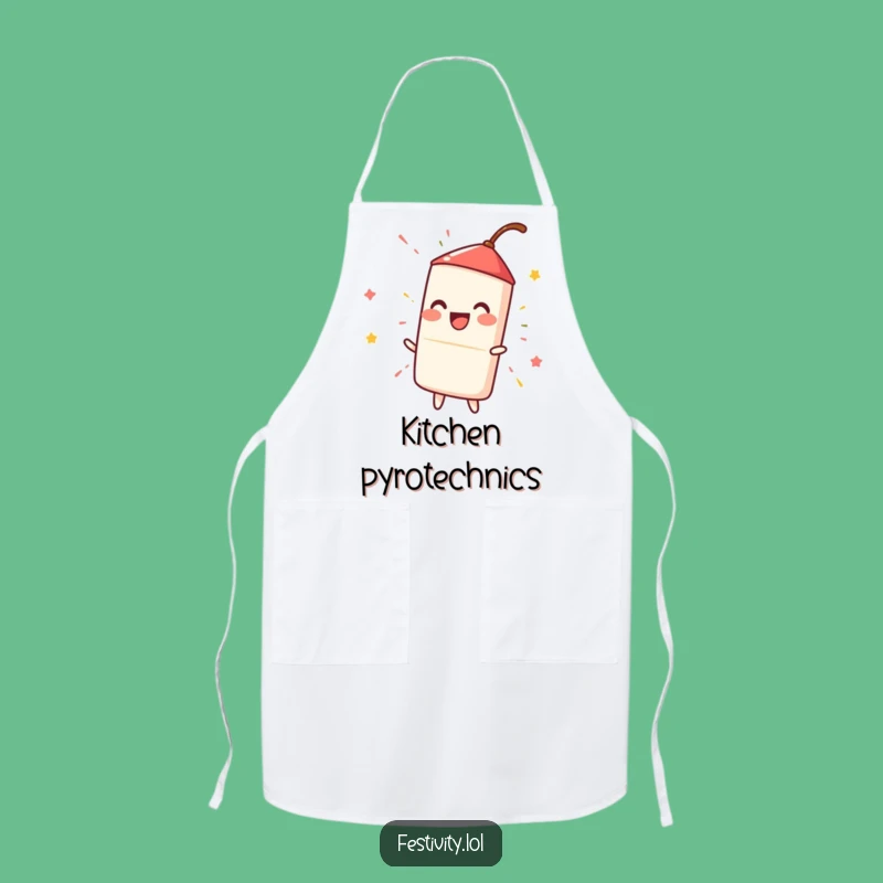 Funny Firecracker Apron: Cook with Hilarious Explosive Flair