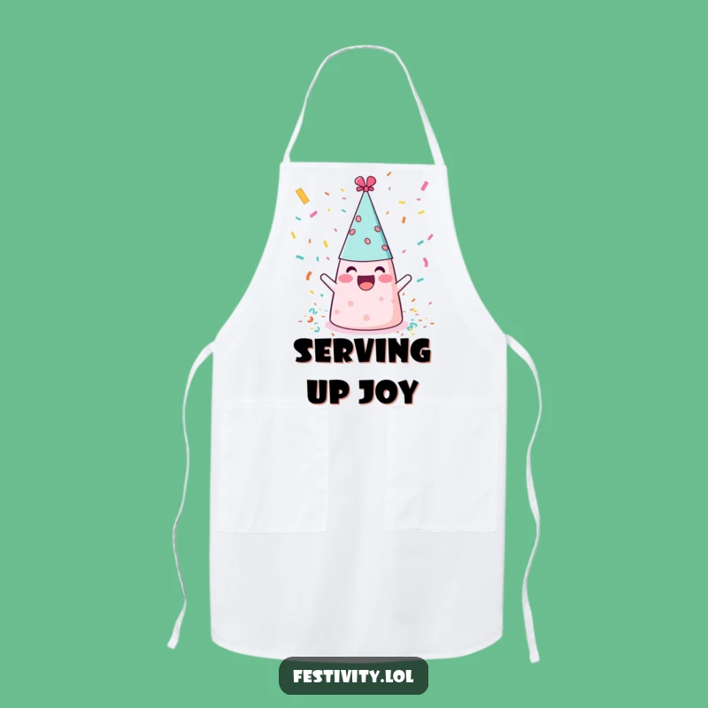 Funny Party Hat Apron: Cook with Hilarious Festive Flair
