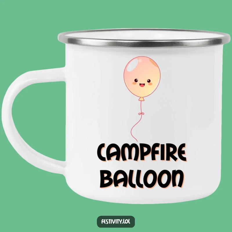 Funny Balloon Bouncing Camping Mug: Hilarious Adventures with Joy