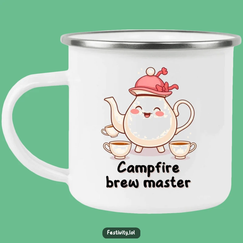 Funny Teapot Juggling Camping Mug: Whimsical Cartoon Character Cup For Outdoor Gift