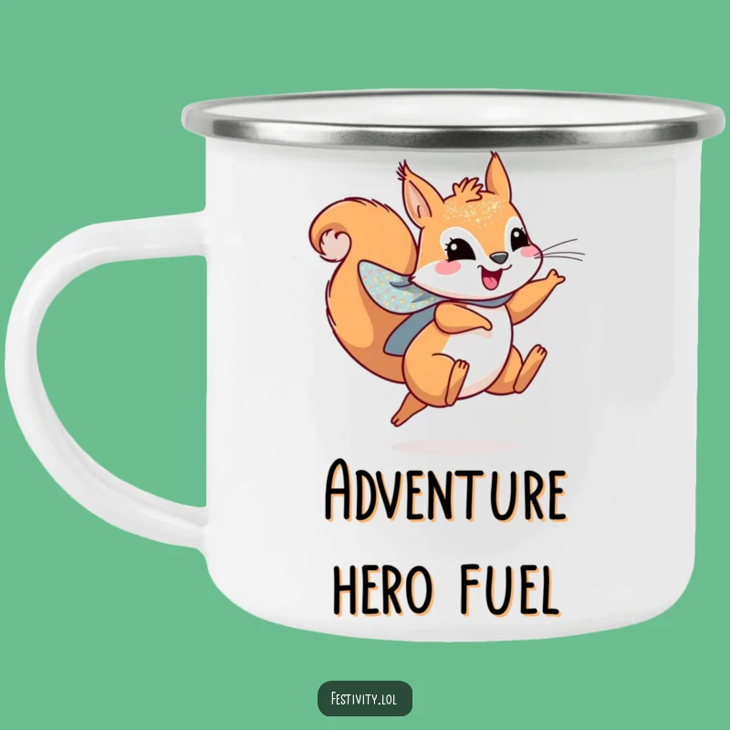 Funny Squirrel Hero Mug - Sip & Leap on Adventures!