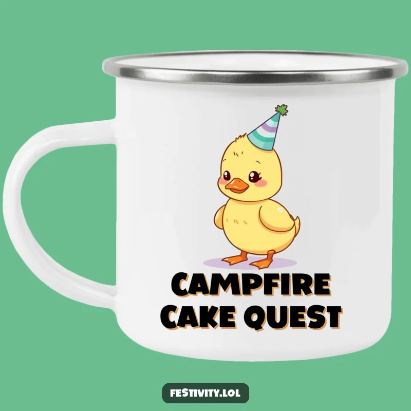 Funny Wobbly Duckling Camping Mug: Your Birthday Companion for Outdoor Adventures