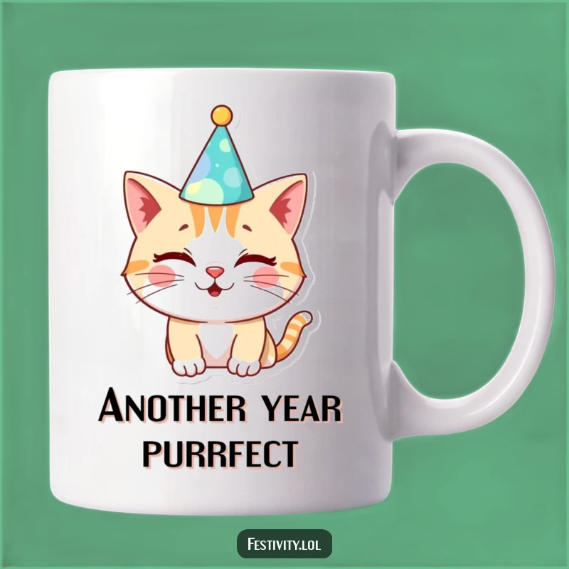 Funny Cat Birthday Mug: Witty Celebration Gift for Cat Lovers