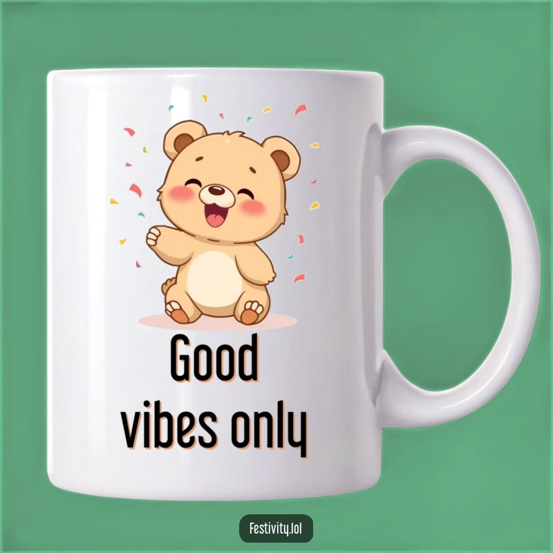 Funny Bear Cub Mug - Giggles and Confetti for a Joyful Gift!