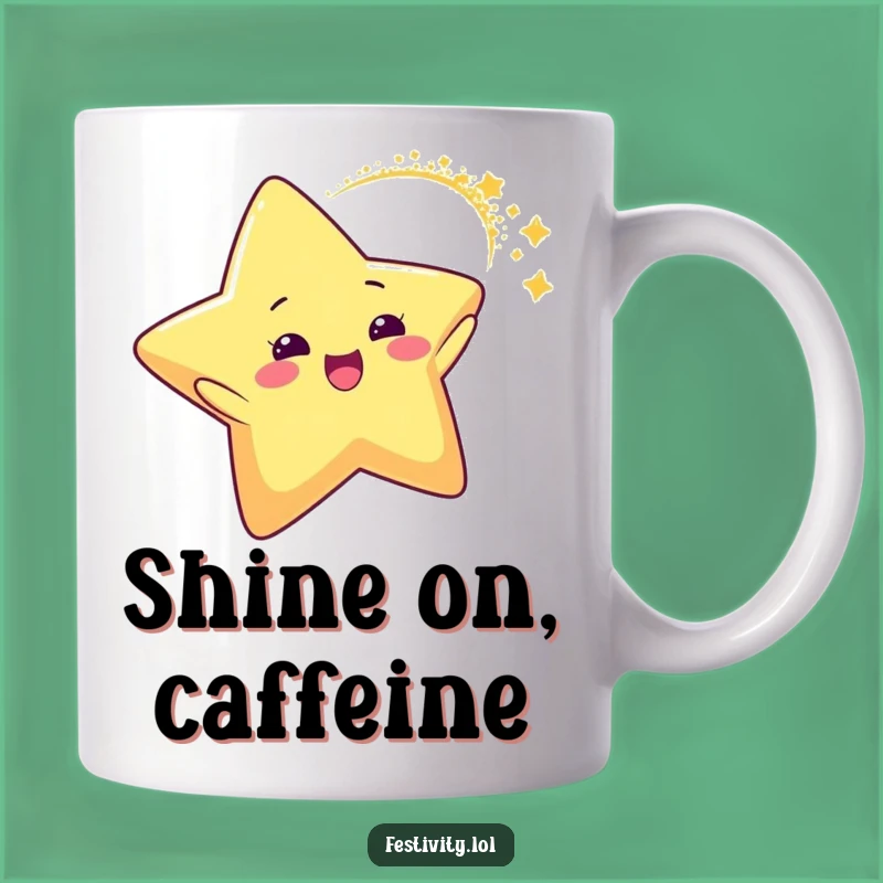 Funny Star Glitter Arc Mug: A Sparkling and Hilarious Gift for Celestial Cheer