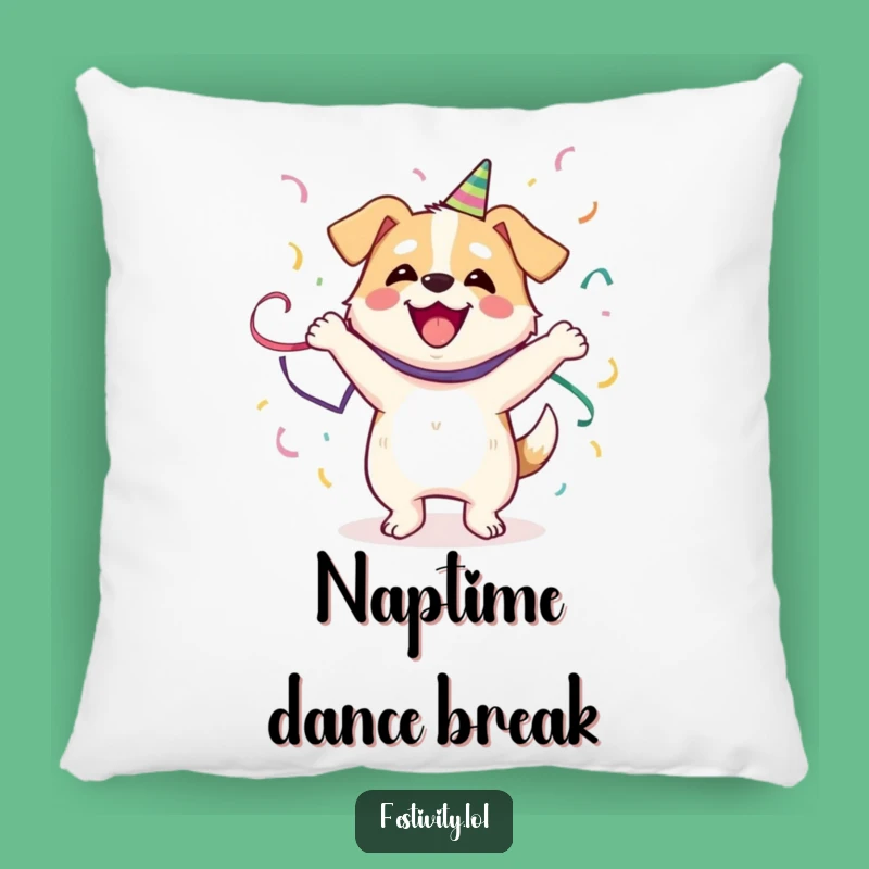 Comfy Funny Dog Dance Pillow: Huggable Happiness and Humor