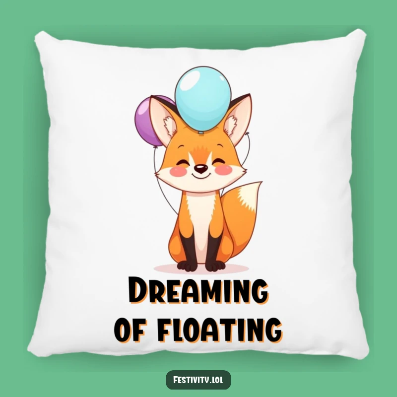 Funny Fox Balloon Pillow: Cozy Comfort, Happy Balance, Adorable Gift