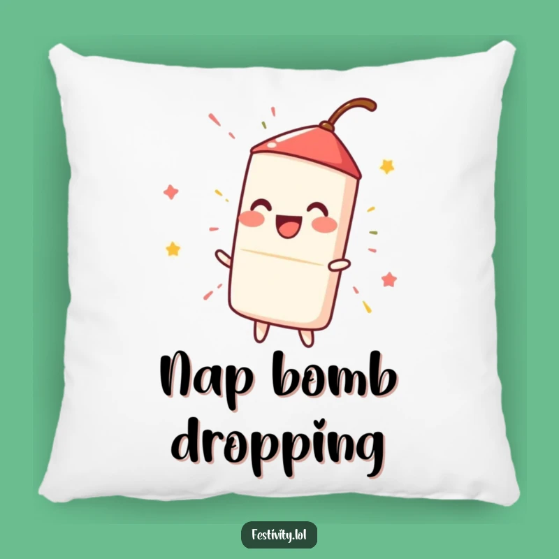 Funny Firecracker Pillow: Cozy Comfort with Hilarious Spark