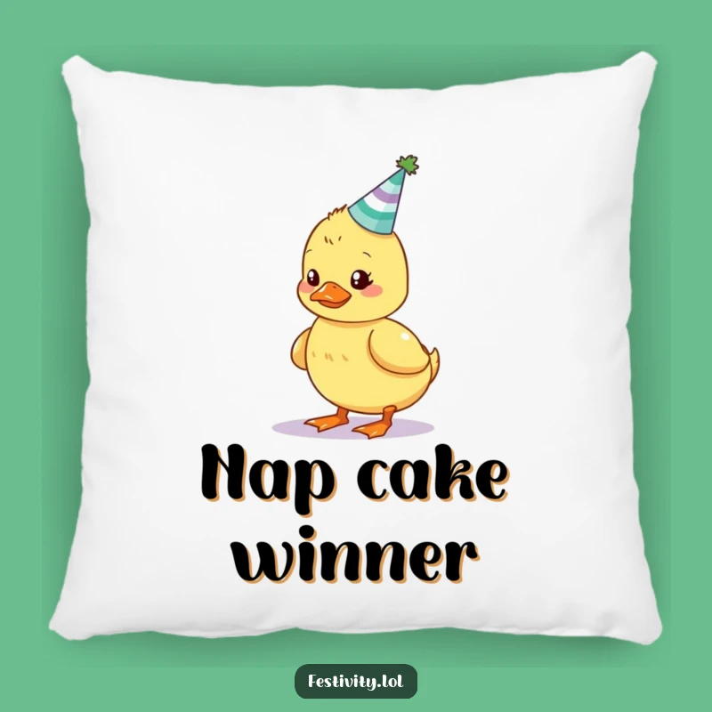Funny Wobbly Duckling Pillow: Huggable Comfort with a Hilarious Birthday Design