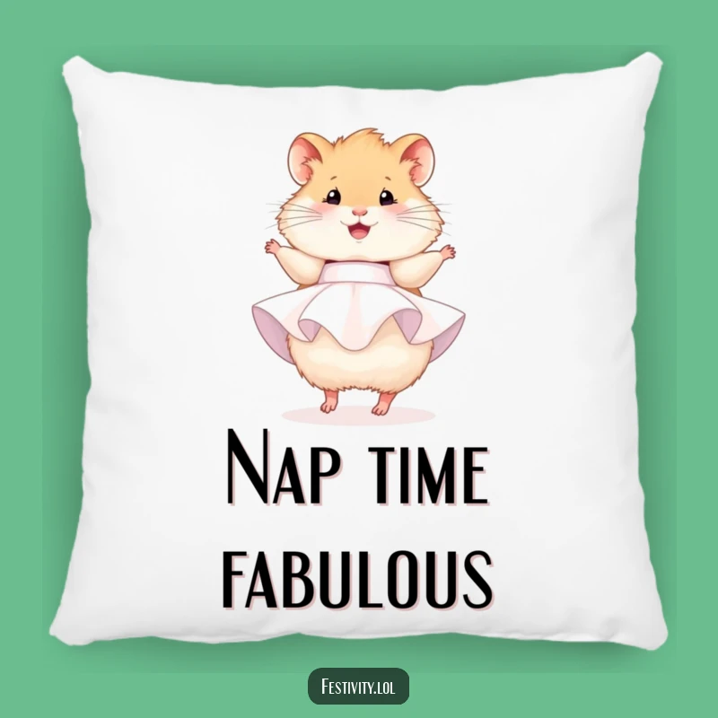 Funny Hamster Party Pillow: Soft Comfort, Cheerful Design, Perfect Funny Gift