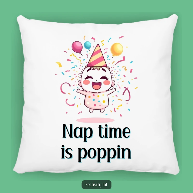 Funny Party Popper Pillow: Cozy Giggle Explosion for Your Couch