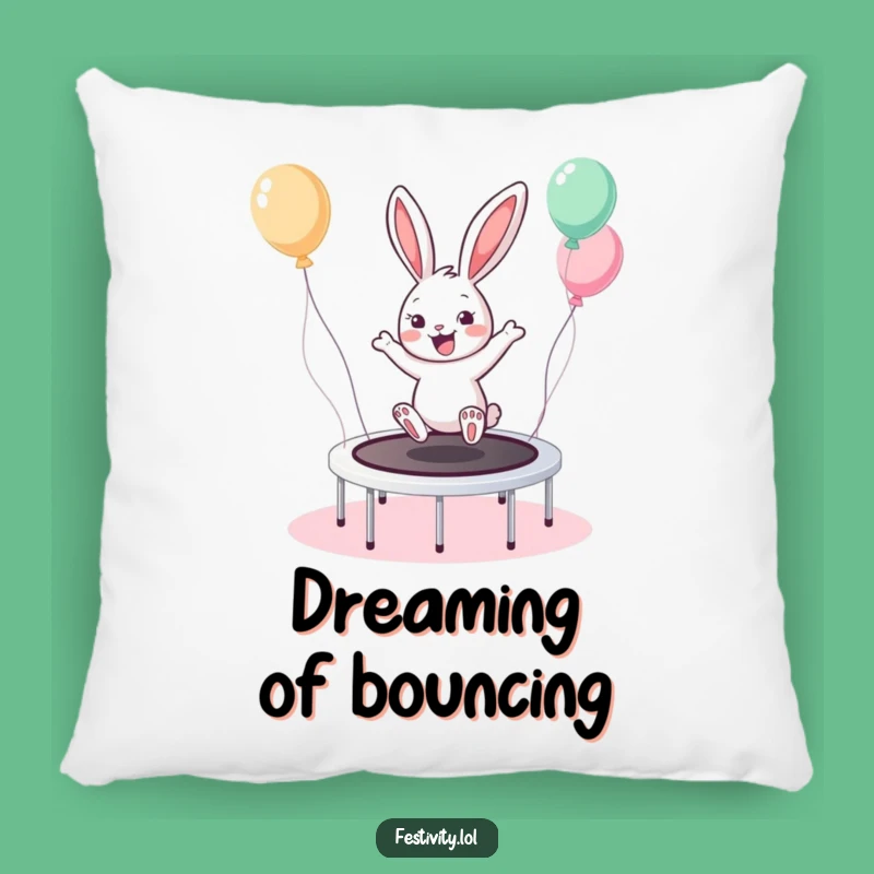 Soft Funny Bunny Trampoline Pillow: Bounce into Comfort, Adorable Funny Gift