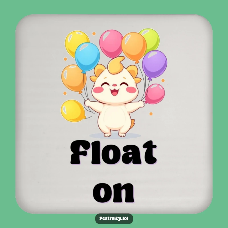 Funny Juggling Creature Coaster - Balloon Fun - Protect Your Surfaces