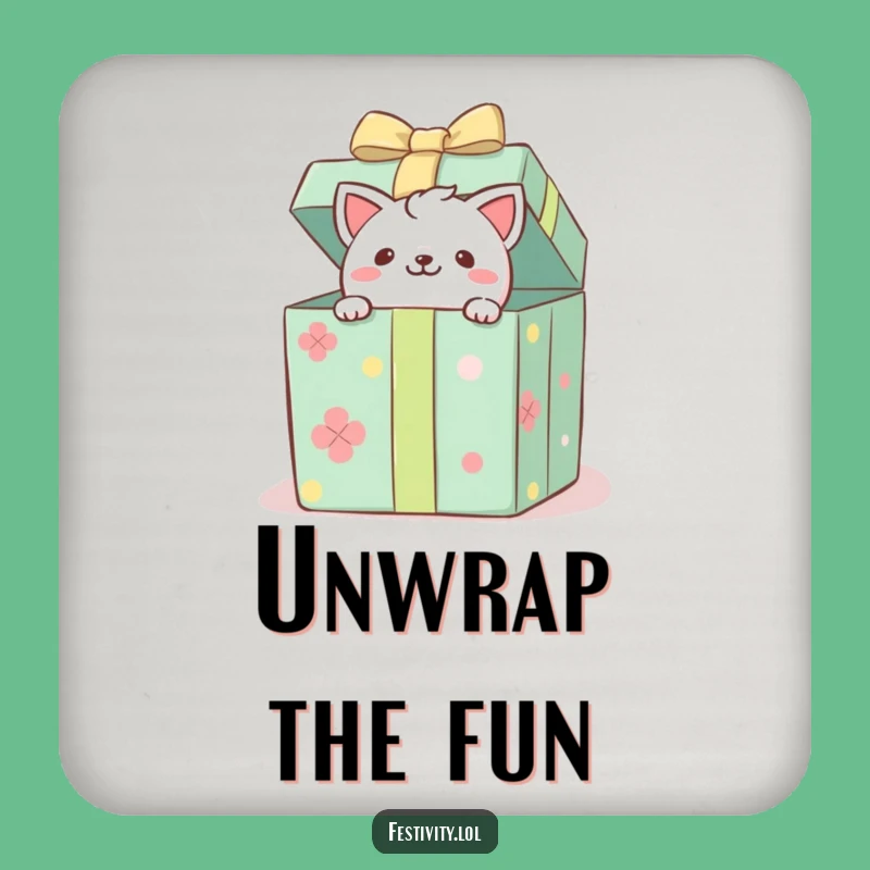 Funny Critter Gift Box Coaster: Protect Surfaces, Stylish & Playful Funny Gift