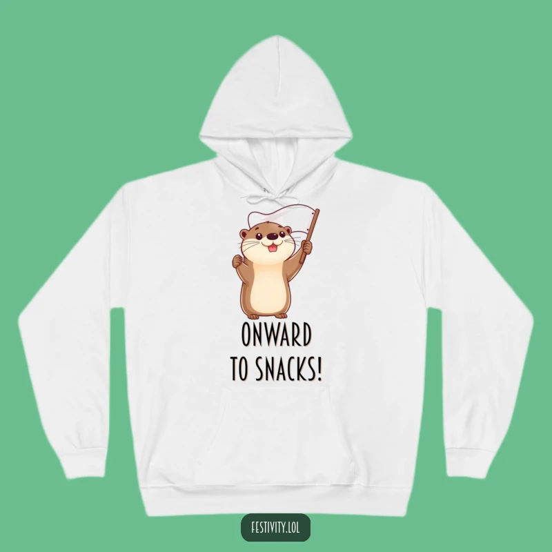 Cozy Funny Determined Otter Hoodie - Conquer Your Day with Warmth!