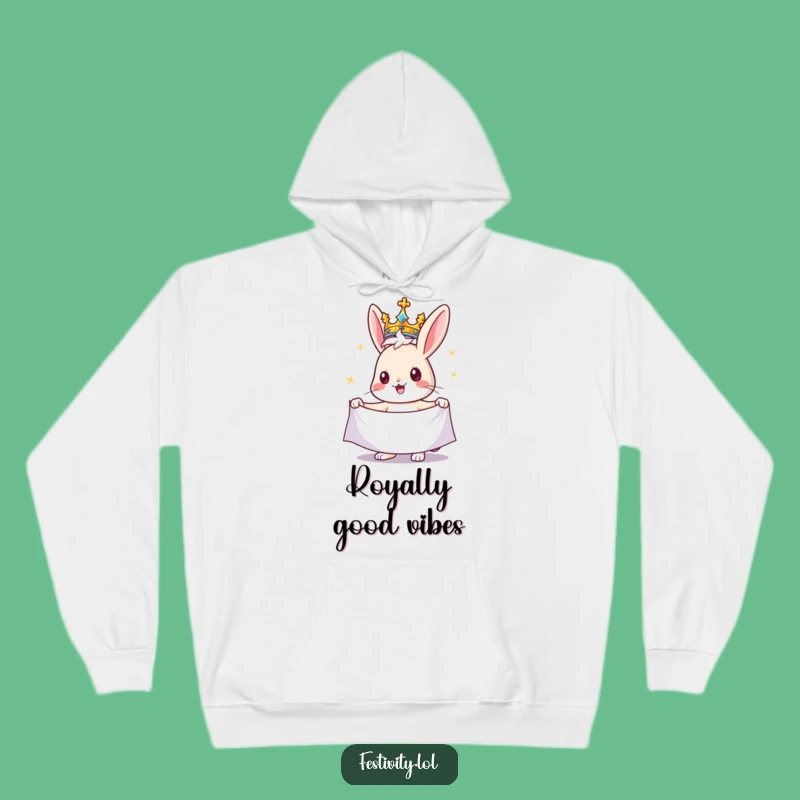 Funny Rabbit King Hoodie: Stay Cozy and Regal with This Hilarious Bunny Sweatshirt