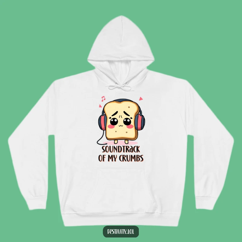 Funny Toast Headphones Hoodie: Cozy Beats and Hilarious Comfort!