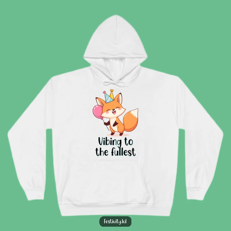 Cozy Funny Fox Balloon Hoodie: Warmth and Laughter Guaranteed
