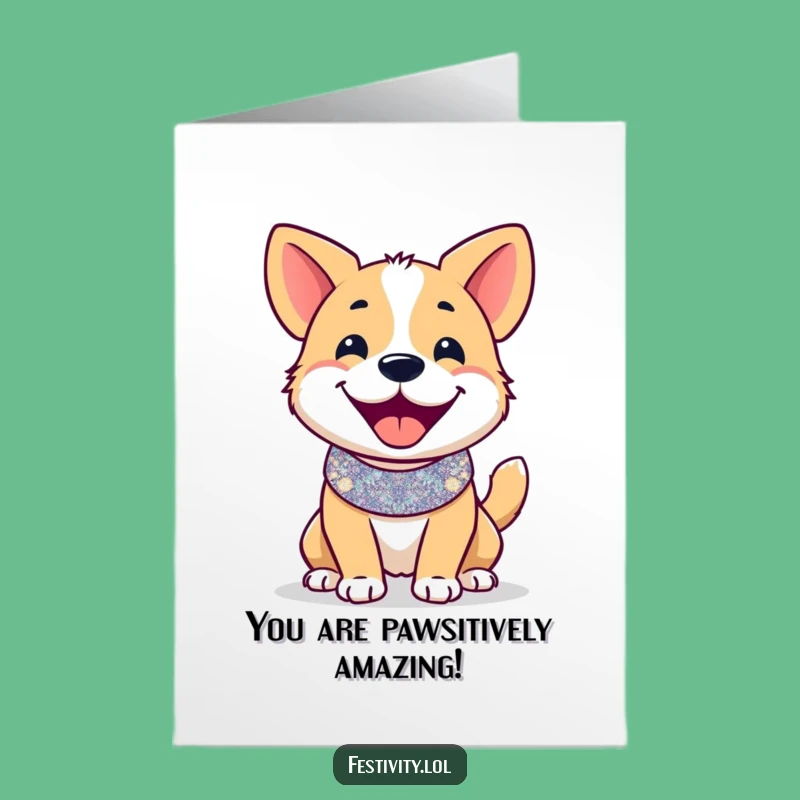 Free Printable Congrats Card: Happy Doggo Celebration! Hilarious Downloadable Gift.