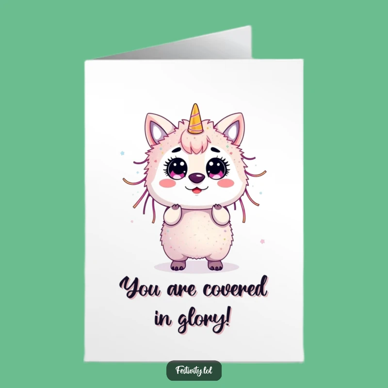 Free Printable Glitter Surprise Card: Funny Downloadable for Unexpected Wins