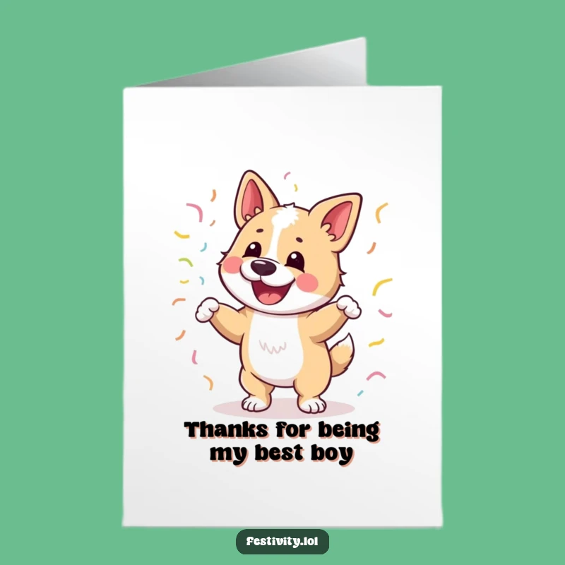 Free Printable Thank You Card: Dog Dance - Funny Downloadable Gift