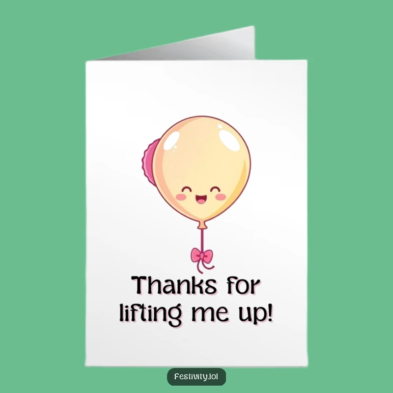 Free Printable Balloon Thank You Card: Cheerful Downloadable Gift for Showing Appreciation!