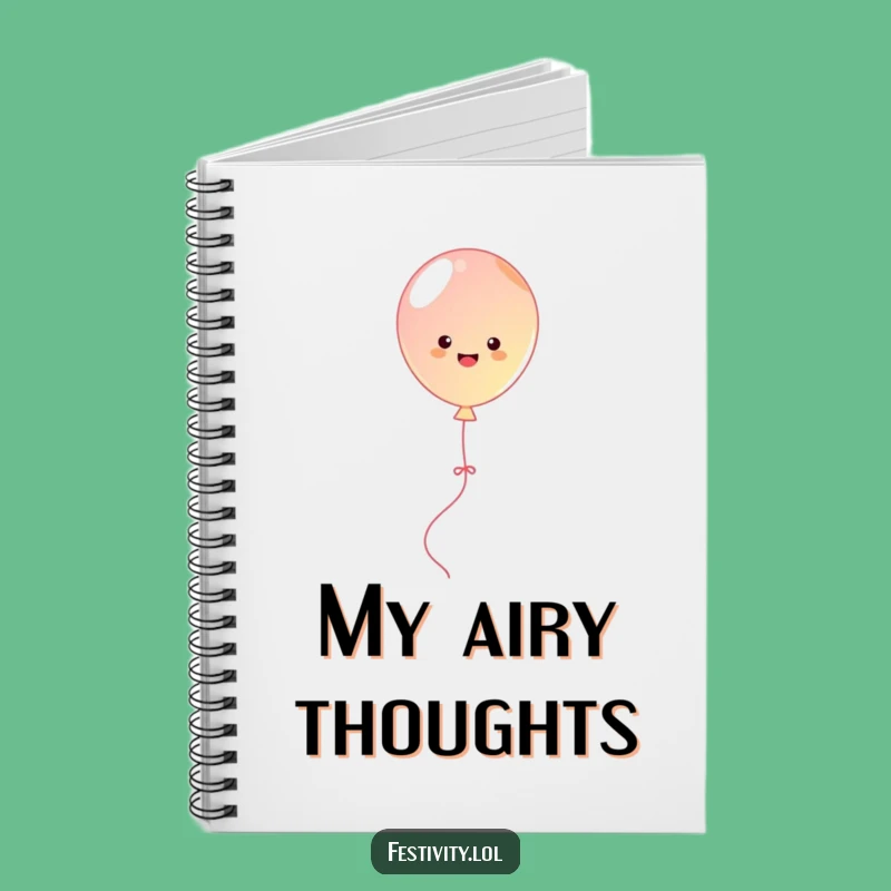 Funny Balloon Bouncing Notebook: Jot Down Ideas with Hilarious Cheer