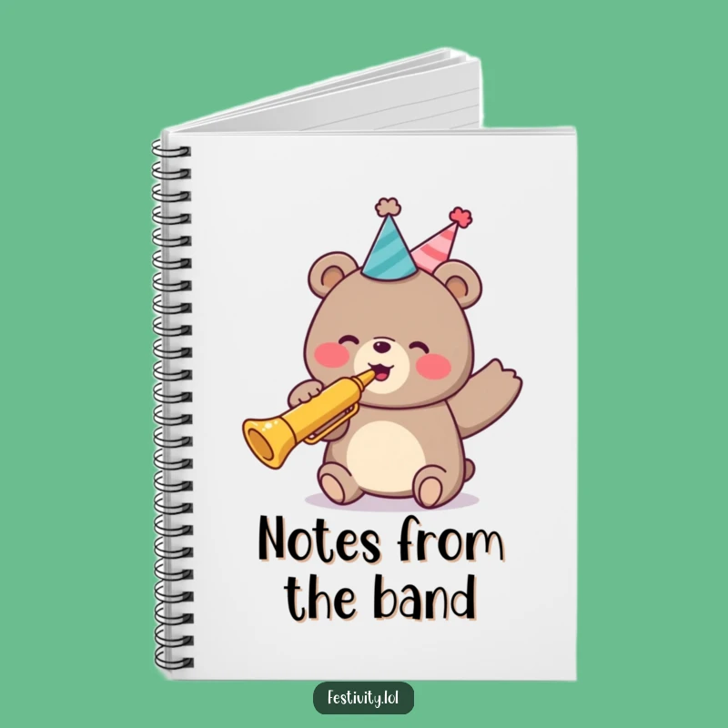 Funny Bear Party Trumpet Notebook: Jot Down Fun with Hilarious Flair!