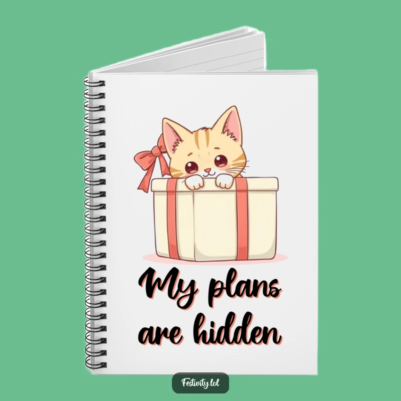 Funny Cat Gift Box Notebook: Jot Down Ideas with Hilarious Curiousity!