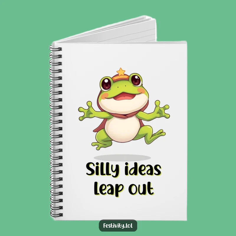Funny Frog Costume Notebook: Jot Down Your Enthusiastic Ideas