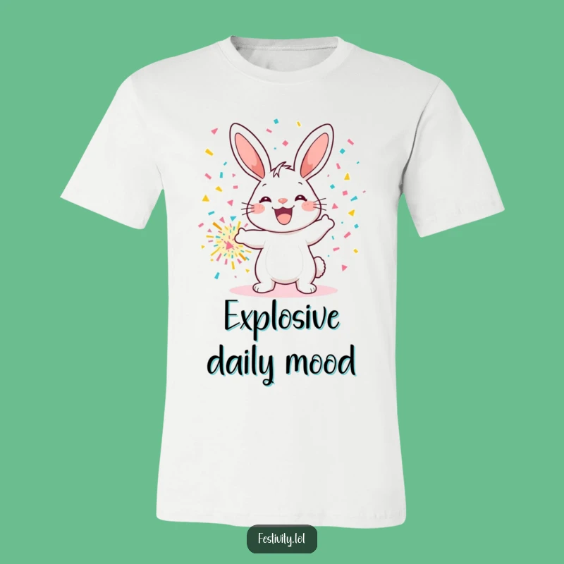 Hilarious Bunny Confetti T-Shirt: Funny Gift for Party Lovers