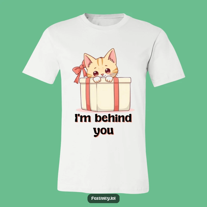 Funny Cat Gift Box T-Shirt: Wear Your Curiosity with Hilarious Style!