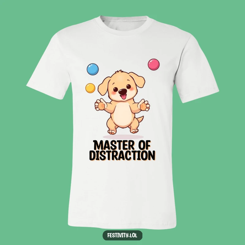 Funny Puppy Juggling T-Shirt: Hilarious Gift for Playful Pups & People!