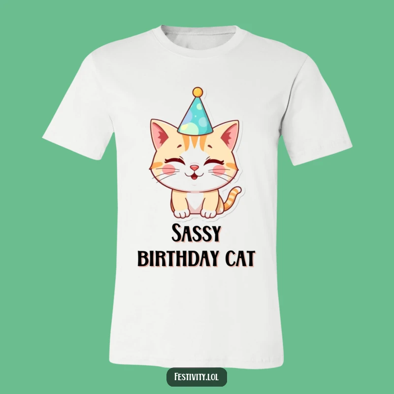 Funny Cat Birthday T-Shirt: Hilarious Party Wear for Felines Fans