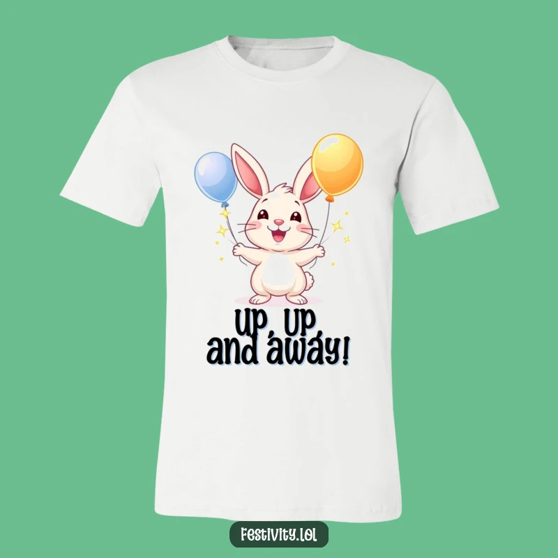 Funny Rabbit Juggling Balloons T-Shirt: Wear Your Joyful Spirit Proudly!