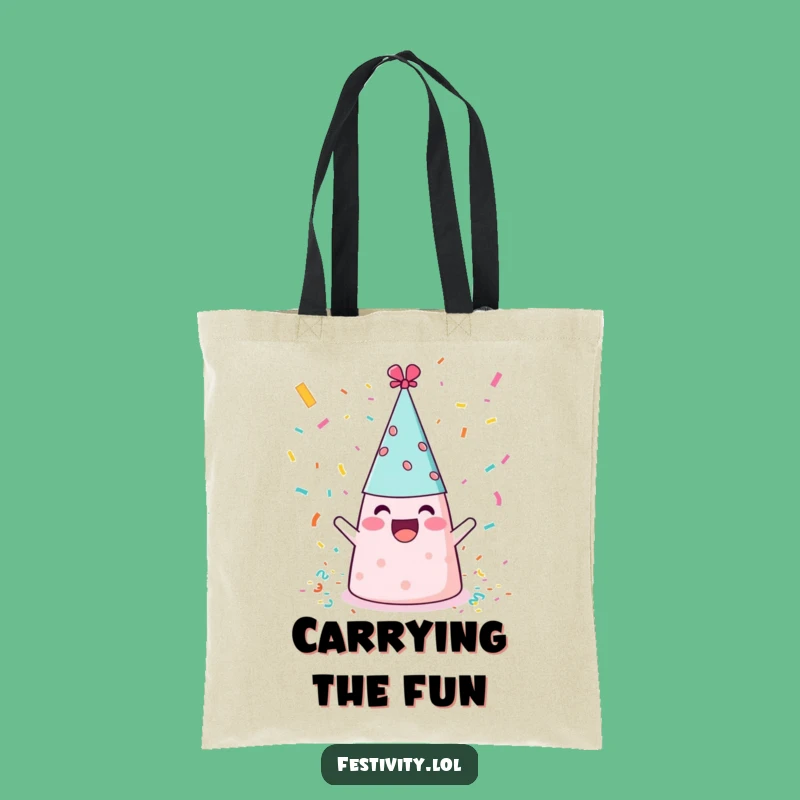 Funny Party Hat Tote Bag: Carry Your Celebrations with Hilarious Style
