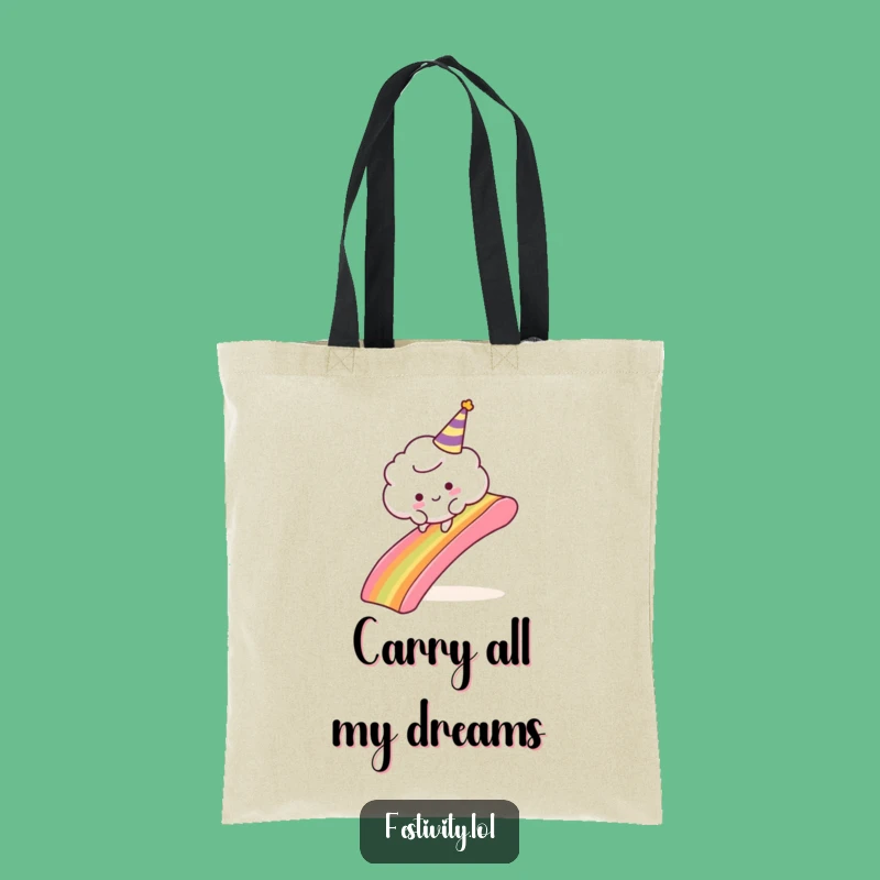 Funny Cloud Adventure Tote Bag: Carry Your Laughs with This Comical Sky Bag, Great Funny Gift
