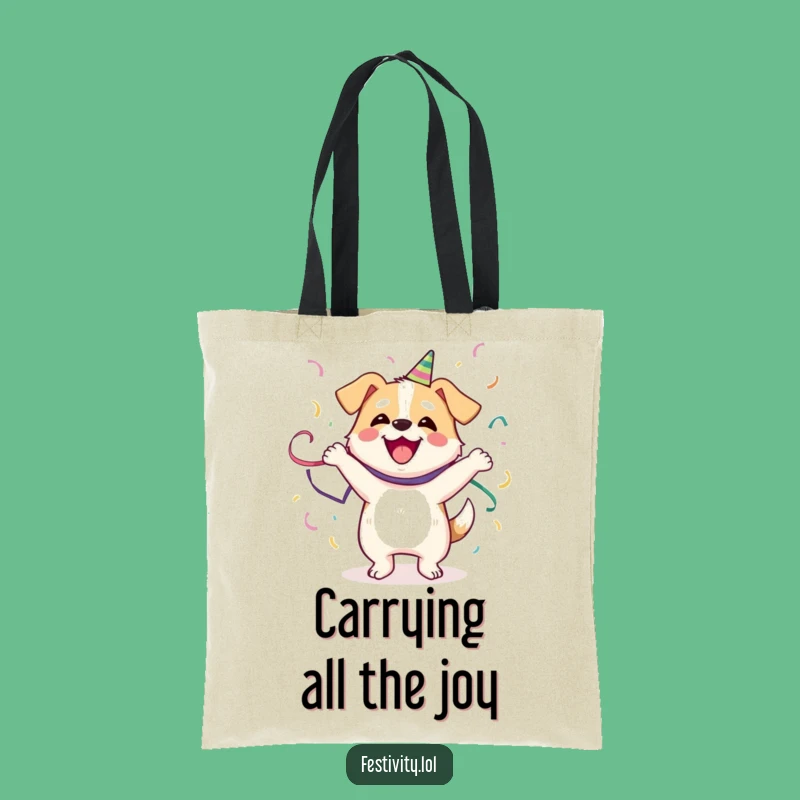 Funny Dog Dance Tote Bag: Carry Your Joyful Spirit Everywhere