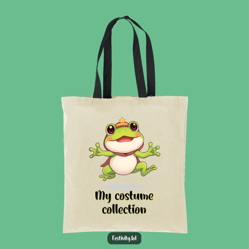 Funny Frog Costume Tote Bag: Carry Your Enthusiasm Everywhere