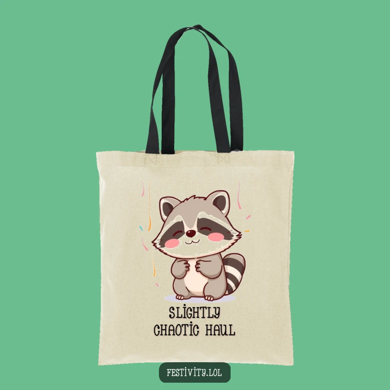 Funny Raccoon Streamer Catcher Tote Bag: Your Adorable Accessory!